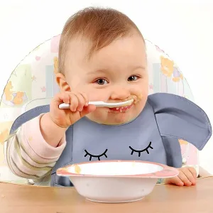 Waterdichte Baby Slabbetjes met Voedselresten Vangers Zak