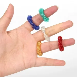 Acupressuur Stekelige Sensorische Vingermassageringen
