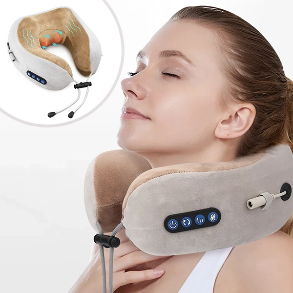 nekmassagekussen, reismassagekussen, traagschuim nekmassageapparaat, u-vorm nekmassageapparaat