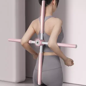 houdingscorrector, yogastok, gebocheldecorrector, houdingscorrectorstok, houdingscorrectorapparaat, rektang, rekkende stok