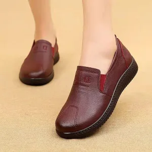 Wijde Loafers Antislip Casual Damesschoenen