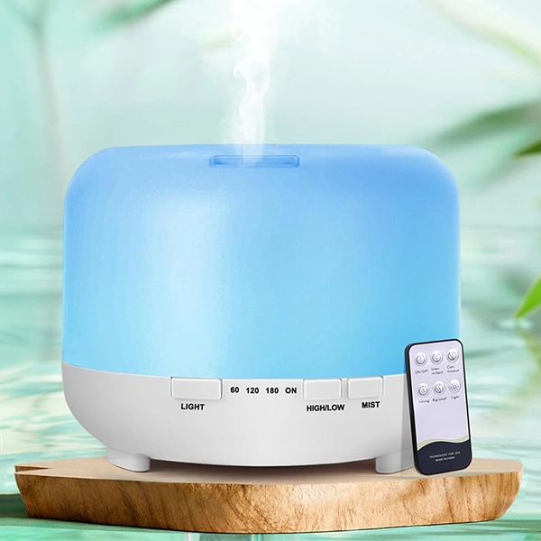 luchtbevochtiger, diffuser voor etherische oliën, geurverspreider, aromatherapieverspreider, luchtbevochtiger, diffuser met afstandsbediening
