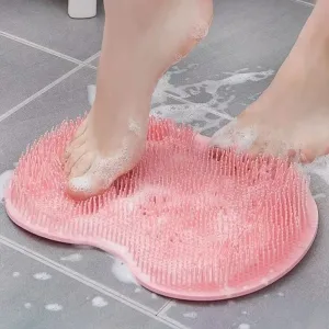 douchemassage, douche voetschrobmat
