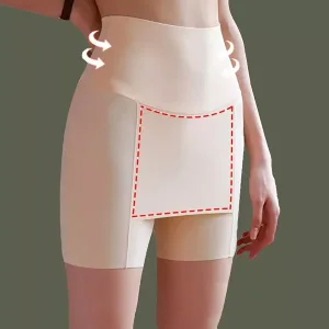 rok met hoge taille, rok met korte broek, korte broek onder rok, dubbellaagse rok, veiligheidsshort