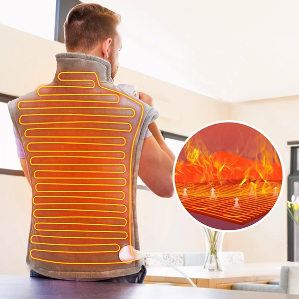 verwarmingskussen, verwarmend rugkussen, elektrisch lichaamsverwarmer, elektrisch verwarmingskussen, verwarmingswikkel, verwarmend lichaamskussen, rug- en nekverwarmingskussen