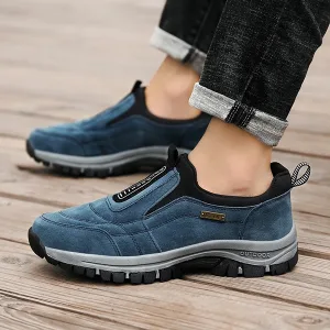 wandelschoenen, slip-on schoenen, slip-on sneakers, wandelschoenen, suède leren schoenen, antislipschoenen