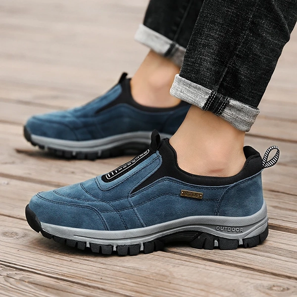wandelschoenen, slip-on schoenen, slip-on sneakers, wandelschoenen, suède leren schoenen, antislipschoenen