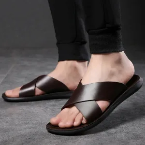 herensandalen, zomersandalen, leren sandalen, instapsandalen, herenslippers, zomerslippers, kruissandalen