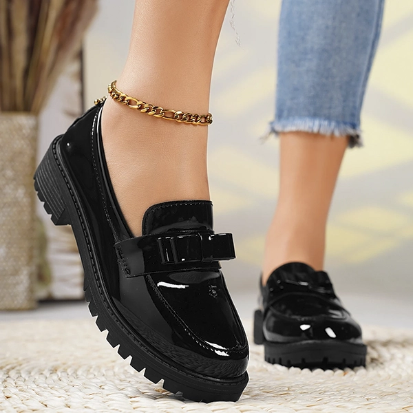 dames schoenen, slip-on schoenen, lak schoenen