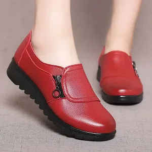 Dames Echt Lederen Instapschoenen