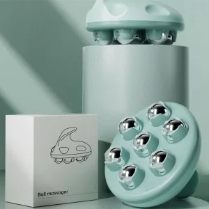 Handmatige Roterende Stalen Ballen Massager Meridian Roller