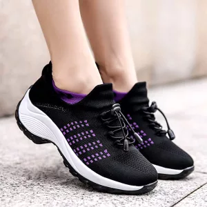 Ademende Casual Sok Sneakers voor Dames