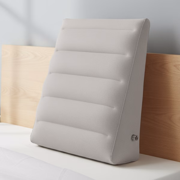 wedge pillow, inflatable wedge pillow, back pillow, lumbar support pillow, leg elevation pillow