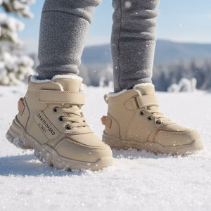 Winter Thermische Sneaker Enkelboots Warme Pluche Schoenen met Dikke Zool voor Kinderen