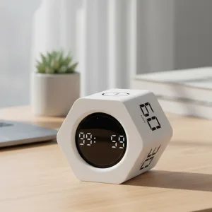 Productiviteitstimer Zwaartekrachtsensor Flip Kubus met LED Display