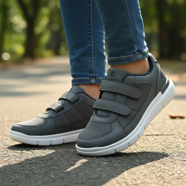 wide fit sneakers, mesh sneakers, slip-on diabetic shoes, wide toebox shoes, orthopaedic sneakers,