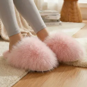 Winter Warme Pluche Pantoffels Zachte Fluffy Huisschoenen
