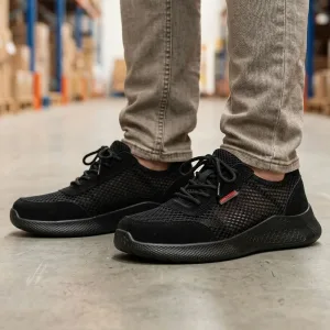 Ademende, perforatiebestendige veiligheidsschoenen antislip lichtgewicht werksneakers