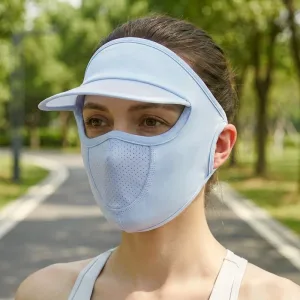 UV-beschermend ademend gezichtsmasker met vizier